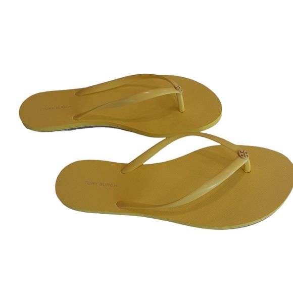 Tory Burch Chelsea Bright Yellow Women's Thin Flip Flop Sandals, size 10M, NWOT - Picture 4 of 9